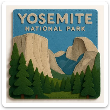 yosemite national park sticker