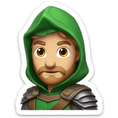 Galaxy robin hood sticker