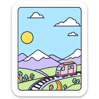 A closed soft purple color journey covered with tiny cute whimsical style Doodle drawings on the front cover, detailed isolated die cut sticker. Must be 8k, dpi 300 sticker