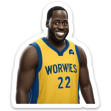 Fat draymond green in timberwolves jersey sticker