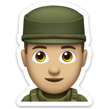Military person sticker