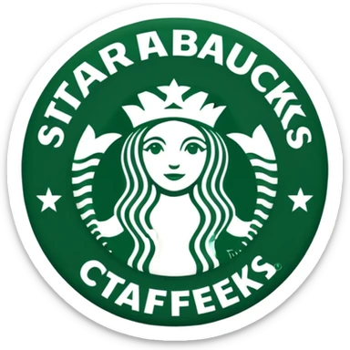Starbucks logo sticker