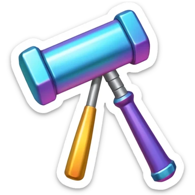 sprinkle big party hammer sticker