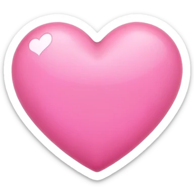 Pink heart sticker