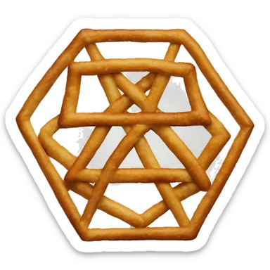 pentagon with pretzel sticker