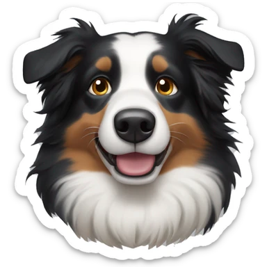 Border collie saludando sticker