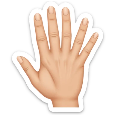 I want like a sign with my hand a hand with the third finger and the forth I want theme on and the others off sticker