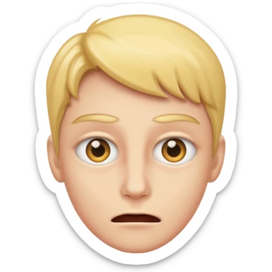 eyes wide with jaw dropped sticker