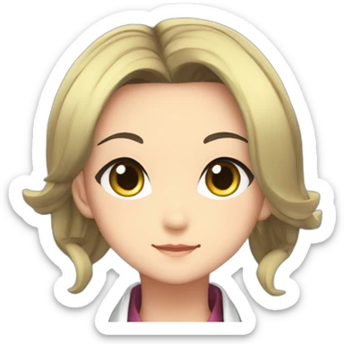 ace attorney maya fey pawg sticker