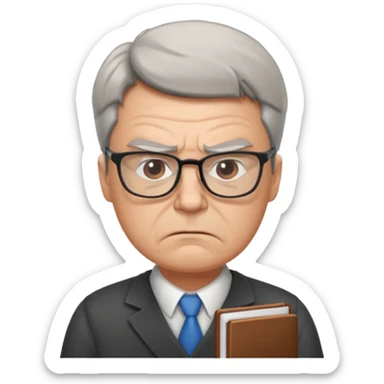 an angry teacher sticker