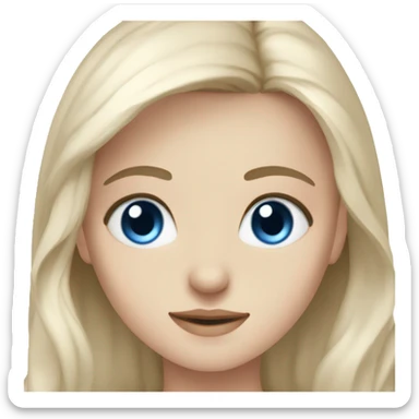 blue eyed nordic ai girlfriend sticker