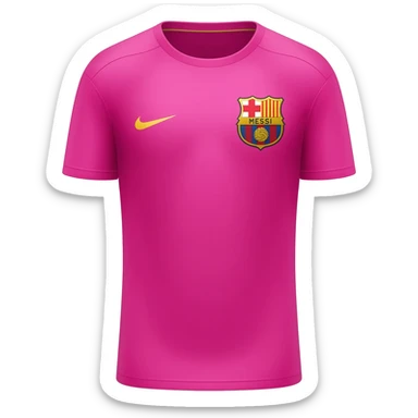 Pink Messi shirt sticker