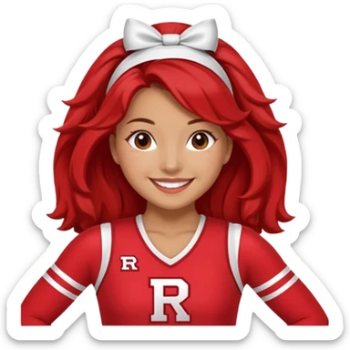 Rutgers Cheerleader sticker