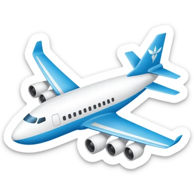 emoji con texto XimaTravel +avión sticker