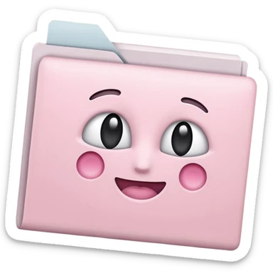 Light Pale Pink paper Scanners sticker