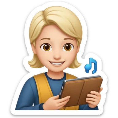 A person creating content/art/influence/communicator/storyteller  sticker