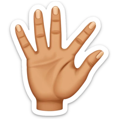 Les doigts en forme de W sticker