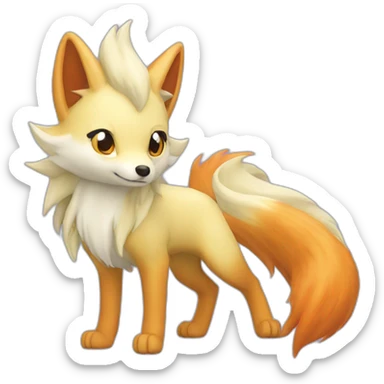 ninetails fox sticker