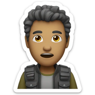 dodging-a-bullet sticker