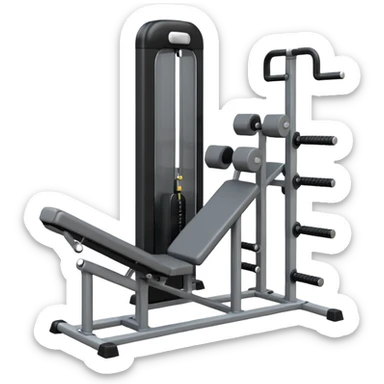 leg extension machine sticker