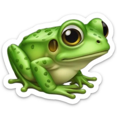 Perplex frog sticker
