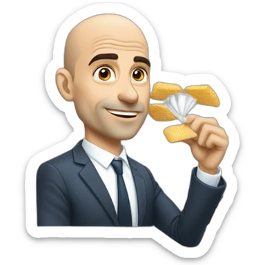 Alain berset qui prend une snus sticker