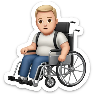 Joe Swanson from family guy in wheelchair  sticker
