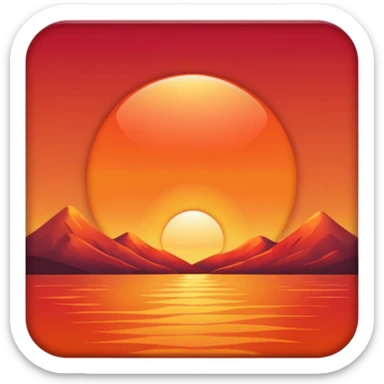 the sun has set sticker