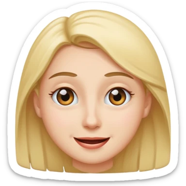 Eye roll while smiling sticker