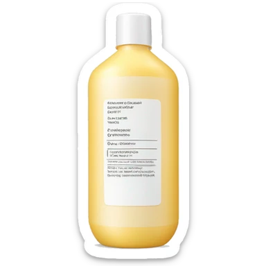 leave-in conditioner bottle with label sticker