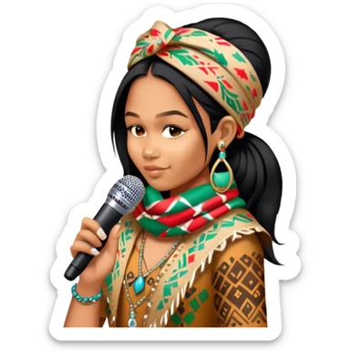 Colorful Singer sticker