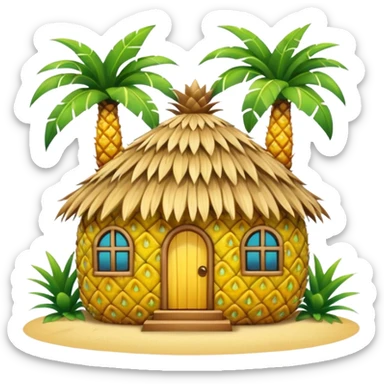 Generate pineapple house sticker