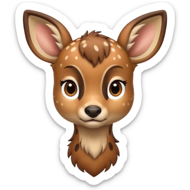 Make a fawn(roe animal) sticker