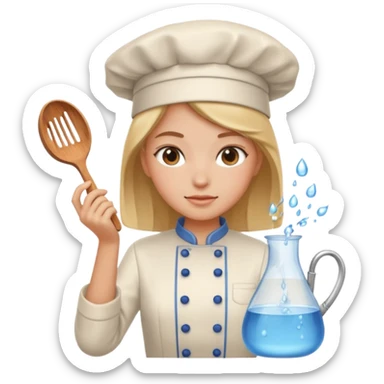 girl cooking water sticker