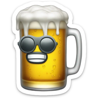 Tony tony choper drink beer in one piece sticker