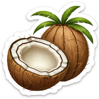 Coconut sticker