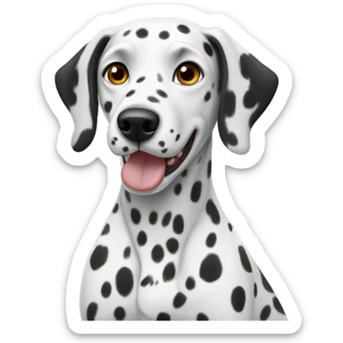 Dalmatian dog breed sticker