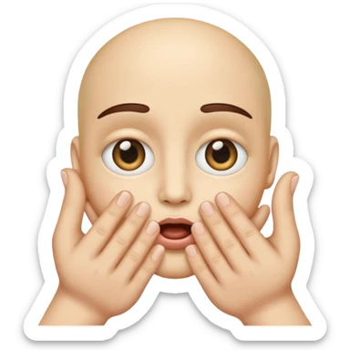 I want a smiley like these ones😝😙 eyes from the first and mouth of the second and I want a hand this one 🤏 sticker