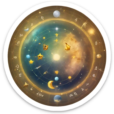 Astrology Birthchart sticker