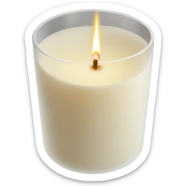 vanilla scented candle sticker