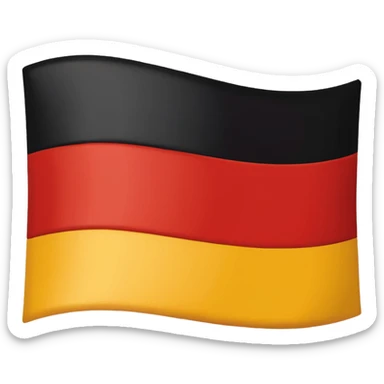 Make a flat color, red yellow and black Look like Germany. Just With The Colors, I, Give It To You And The Sammi order. sticker