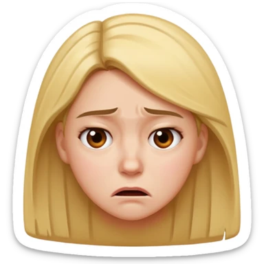 woman frustrated  sticker
