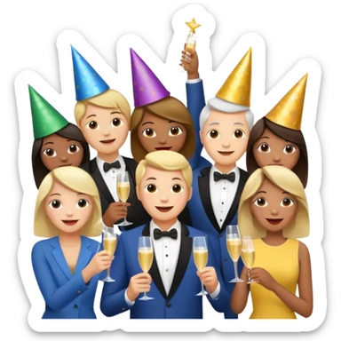 create an emoji that represents a conference  sticker