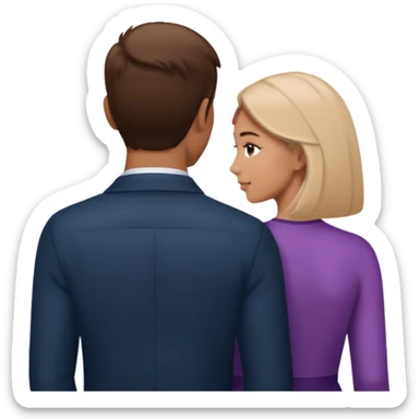 Man giving woman backshots sticker