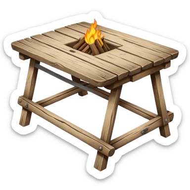 ancient Camping Table sticker