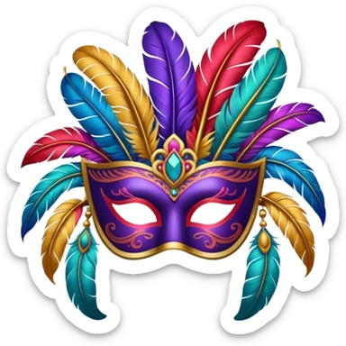 Festival Mask sticker