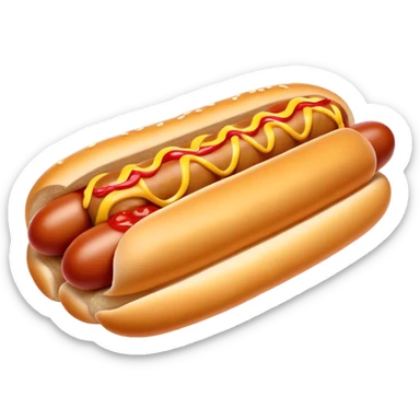 Mini pigs in blanket hotdog  sticker