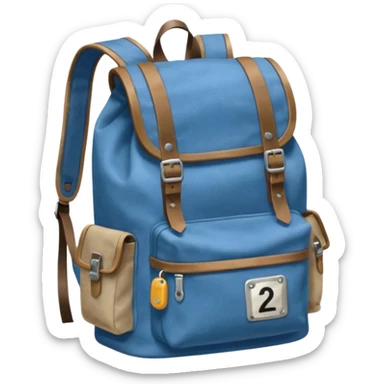 Blue backpack, Lost & Found Object. sticker