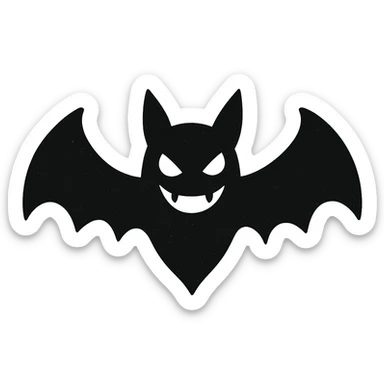 Halloween bat, remove background   sticker