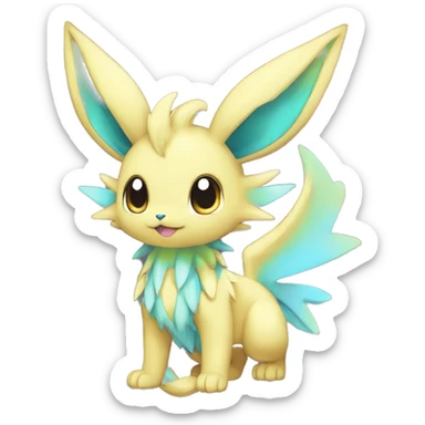 Shiny-Eeveelution-Cute-Fakemon-Dragon-Pokémon-fusion full body sticker
